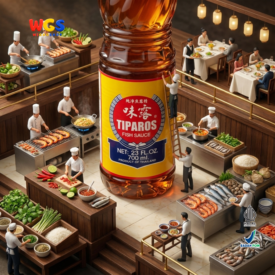 Tiparos Fish Sauce 700ml - Kecap Ikan Thailand Saus Ikan Anchovy Nam Pla Bumbu Masak Asia Halal Original