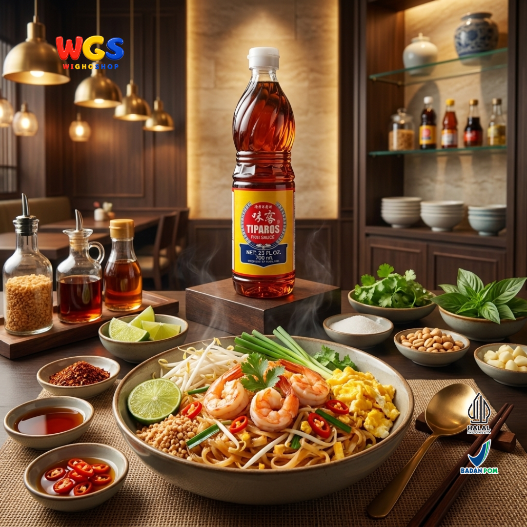 Tiparos Fish Sauce 700ml - Kecap Ikan Thailand Saus Ikan Anchovy Nam Pla Bumbu Masak Asia Halal Original