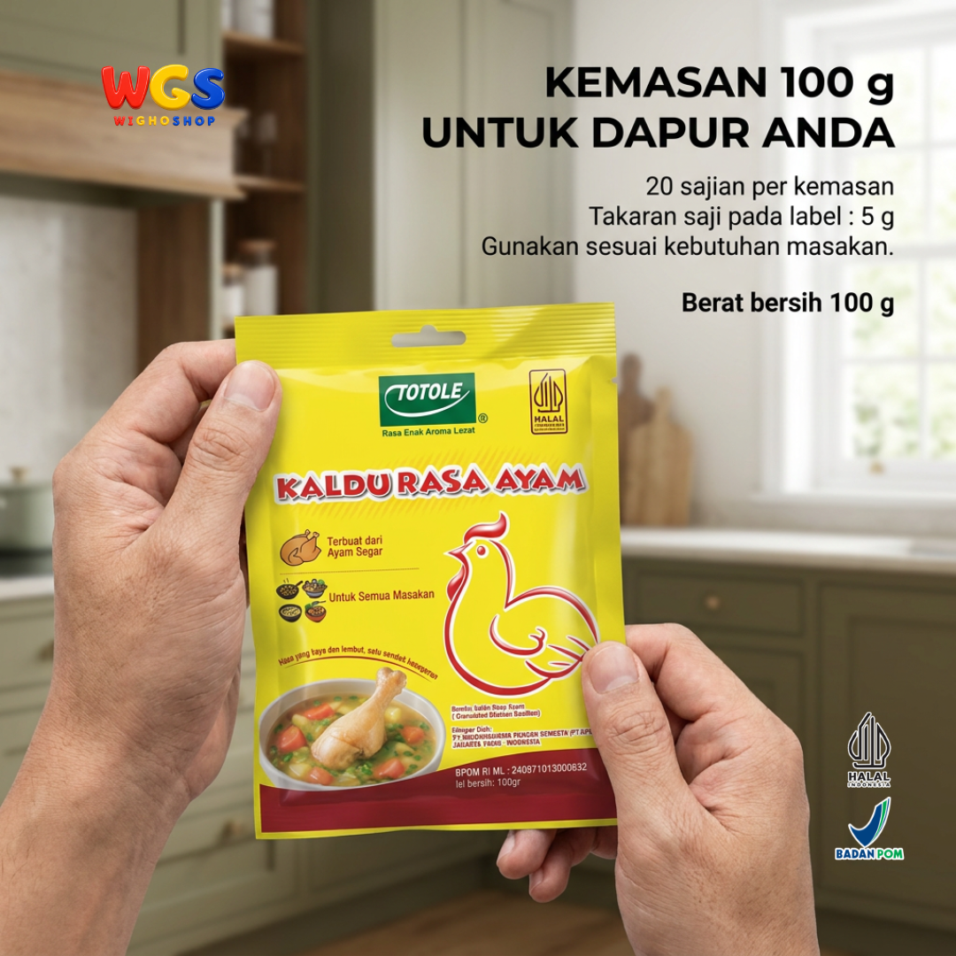 Totole Kaldu Rasa Ayam 100g - Chicken Bouillon Bumbu Penyedap Sup Tumis Nasi Goreng