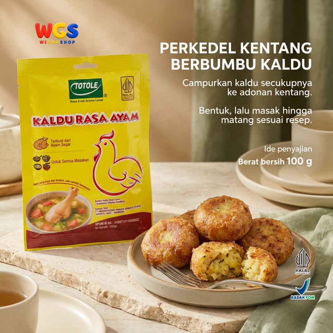Totole Kaldu Rasa Ayam 100g - Chicken Bouillon Bumbu Penyedap Sup Tumis Nasi Goreng