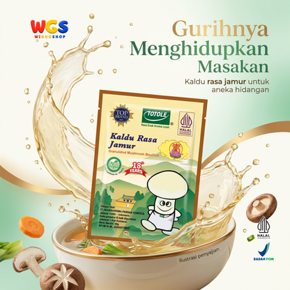 Totole Kaldu Rasa Jamur 40g - Kaldu Jamur Vegan Bumbu Penyedap Sup Tumis Nasi Goreng