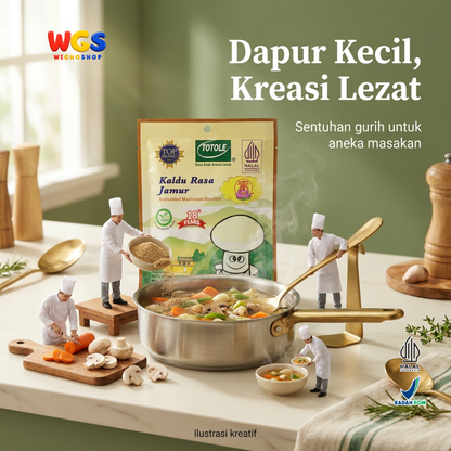 Totole Kaldu Rasa Jamur 80g - Bumbu Penyedap Masakan Vegan Granul untuk Sup Tumis Nasi Goreng