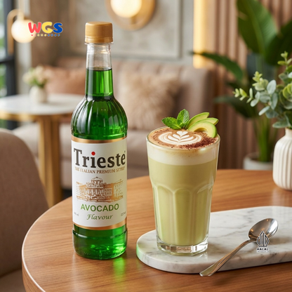 Trieste Avocado Syrup 650ml - Sirup Alpukat Halal Premium untuk Milkshake, Latte & Minuman