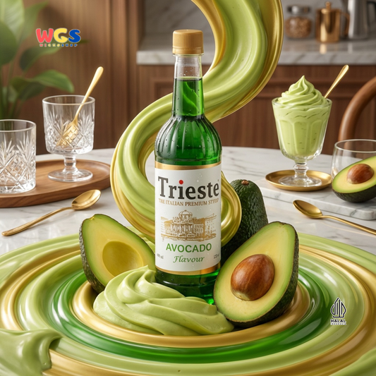 Trieste Avocado Syrup 650ml - Sirup Alpukat Halal Premium untuk Milkshake, Latte & Minuman