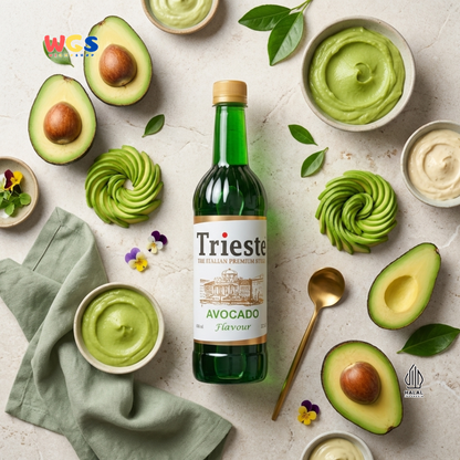 Trieste Avocado Syrup 650ml - Sirup Alpukat Halal Premium untuk Milkshake, Latte & Minuman