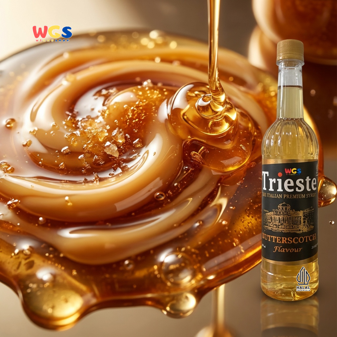 Trieste Butterscotch Flavor Syrup Premium 650ml - Butterscotch Flavored Syrup for Drinks &amp; Desserts