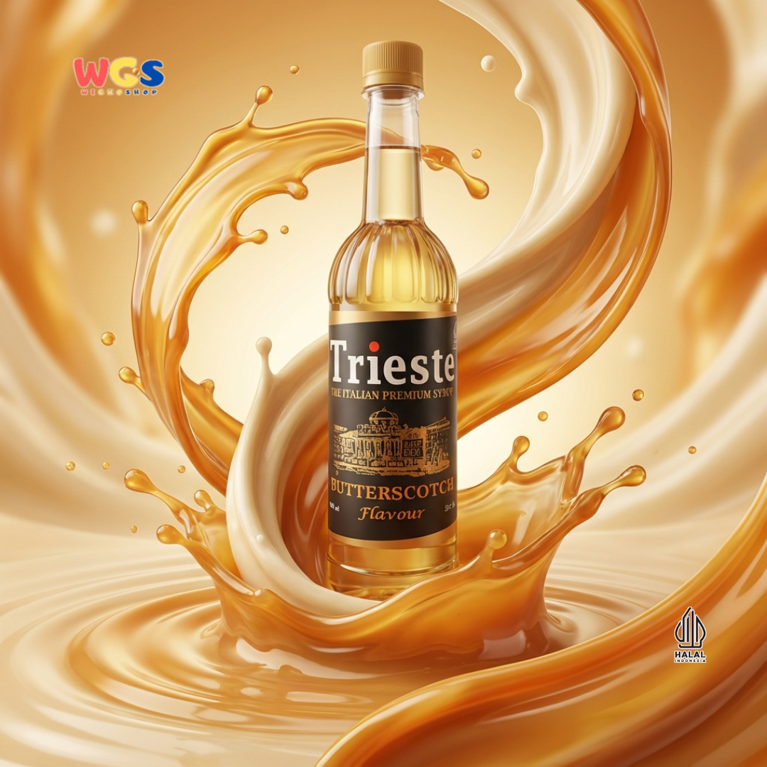 Trieste Butterscotch Flavor Syrup Premium 650ml - Butterscotch Flavored Syrup for Drinks &amp; Desserts