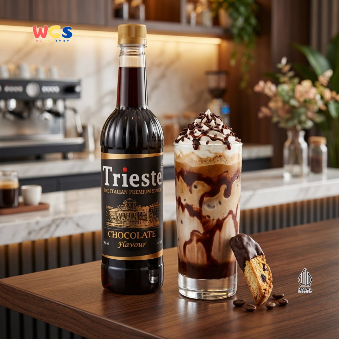 Trieste Syrup Premium Chocolate Flavor 650ml – Delicious Chocolate Syrup for Drinks &amp; Desserts
