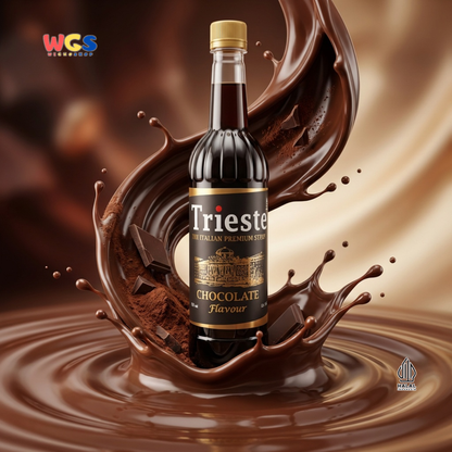 Trieste Syrup Premium Chocolate Flavor 650ml – Delicious Chocolate Syrup for Drinks &amp; Desserts
