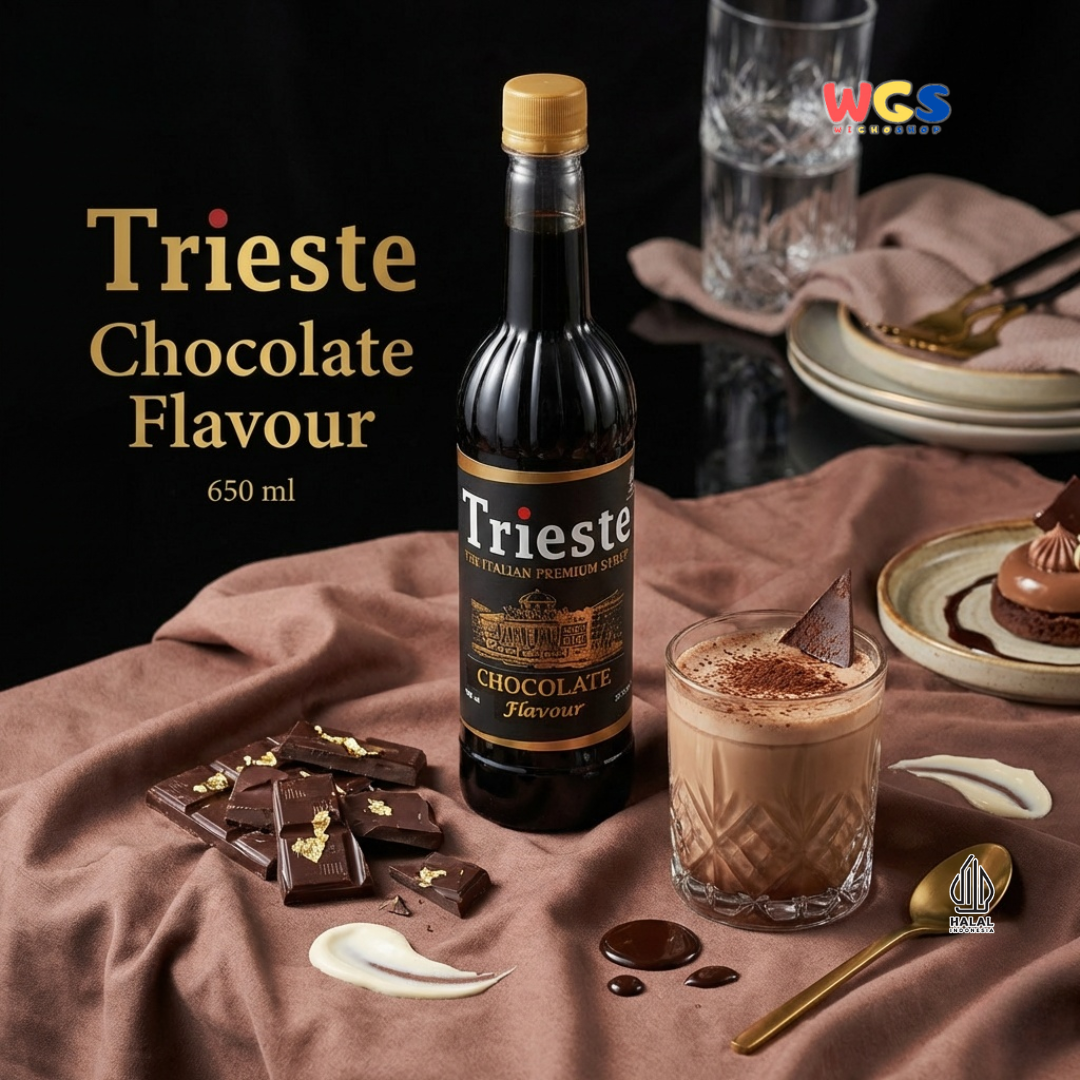 Trieste Syrup Premium Chocolate Flavor 650ml – Delicious Chocolate Syrup for Drinks &amp; Desserts