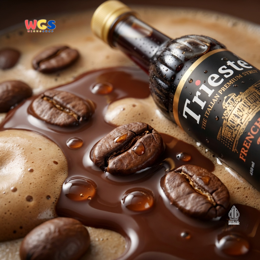 Trieste Syrup Premium French Mocca Flavor 650ml – Coffee Chocolate Flavored Syrup for Drinks &amp; Desserts
