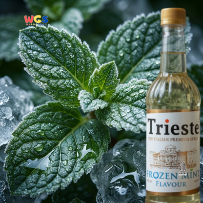 Trieste Syrup Premium Frozen Mint Flavor 650ml – Fresh Mint Flavored Syrup for Cold Drinks &amp; Desserts