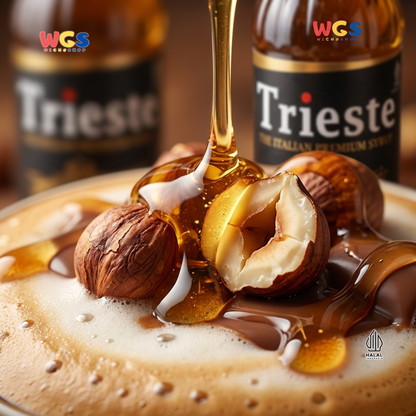 Trieste Hazelnut Syrup 650ml - Sirup Hazelnut Halal Premium untuk Kopi, Latte & Minuman