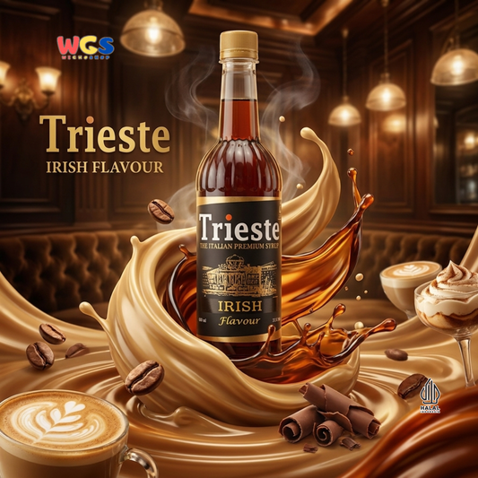 Trieste Irish Syrup Flavour 650ml - Sirup Premium Rasa Irish untuk Kopi, Latte, Mocktail dan Dessert