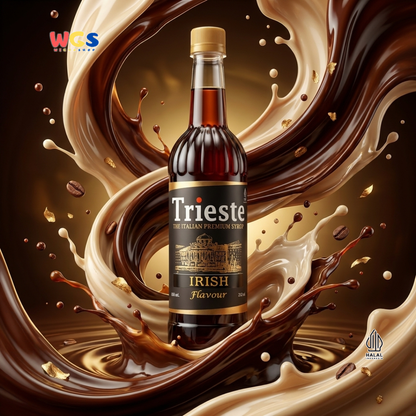 Trieste Irish Syrup Flavour 650ml - Sirup Premium Rasa Irish untuk Kopi, Latte, Mocktail dan Dessert