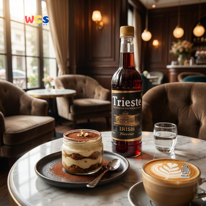 Trieste Irish Syrup Flavour 650ml - Sirup Premium Rasa Irish untuk Kopi, Latte, Mocktail dan Dessert