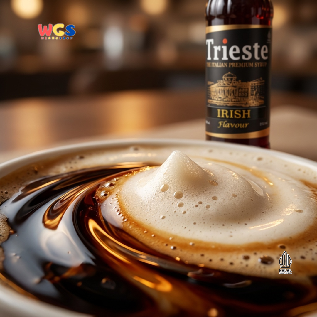 Trieste Irish Syrup Flavour 650ml - Sirup Premium Rasa Irish untuk Kopi, Latte, Mocktail dan Dessert