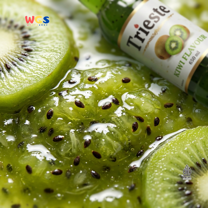 Trieste Syrup Premium Kiwi Flavor 650ml – Fresh Kiwi Flavored Syrup for Cold Drinks &amp; Desserts