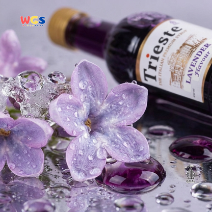 Trieste Syrup Premium Lavender Flavor 650ml – Fragrant &amp; Soft Lavender Flavored Syrup for Drinks