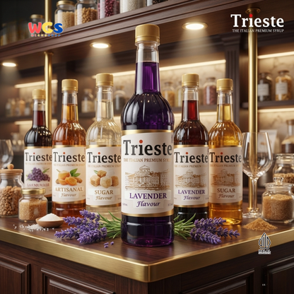 Trieste Syrup Premium Lavender Flavor 650ml – Fragrant &amp; Soft Lavender Flavored Syrup for Drinks