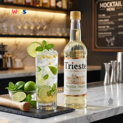 Trieste Syrup Premium Mojito Mint Flavor 650ml – Fresh &amp; Refreshing Mint Flavored Syrup for Drinks