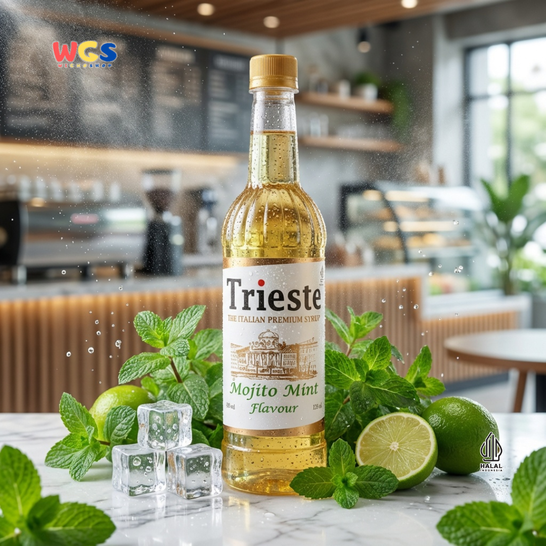 Trieste Syrup Premium Mojito Mint Flavor 650ml – Fresh &amp; Refreshing Mint Flavored Syrup for Drinks