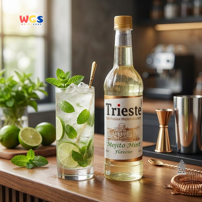 Trieste Syrup Premium Mojito Mint Flavor 650ml – Fresh &amp; Refreshing Mint Flavored Syrup for Drinks