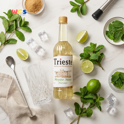 Trieste Syrup Premium Mojito Mint Flavor 650ml – Fresh &amp; Refreshing Mint Flavored Syrup for Drinks