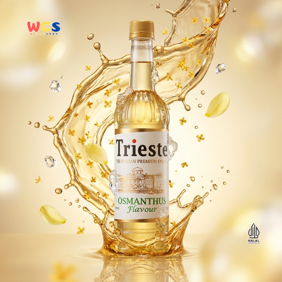 Trieste Syrup Premium Osmanthus Flavour 650ml – Sirup Rasa Bunga Osmanthus Lembut & Wangi