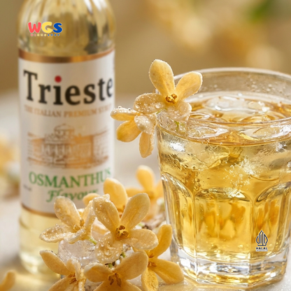 Trieste Syrup Premium Osmanthus Flavour 650ml – Sirup Rasa Bunga Osmanthus Lembut & Wangi