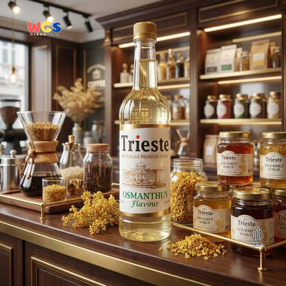Trieste Syrup Premium Osmanthus Flavour 650ml – Sirup Rasa Bunga Osmanthus Lembut & Wangi
