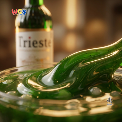 Trieste Pandan Syrup 650ml - Sirup Pandan Halal Premium untuk Kopi, Latte & Dessert