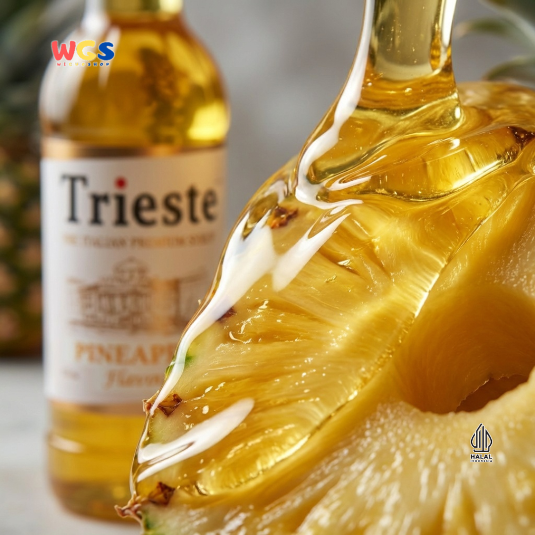 Trieste Syrup Premium Pineapple Flavor 650ml – Fresh Pineapple Flavored Syrup for Drinks &amp; Desserts