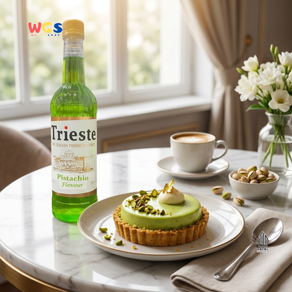 Trieste Pistachio Syrup Flavour 650ml - Sirup Pistachio Premium untuk Minuman, Dessert dan Topping