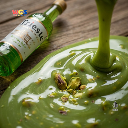 Trieste Pistachio Syrup Flavour 650ml - Sirup Pistachio Premium untuk Minuman, Dessert dan Topping