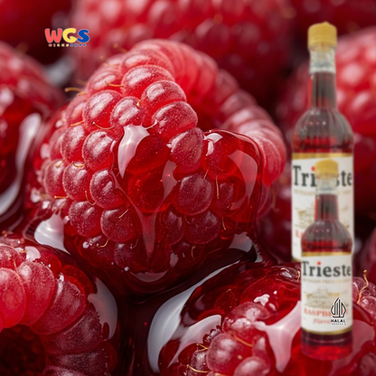 Trieste Raspberry Syrup Flavour 650ml - Sirup Raspberry Premium untuk Minuman, Soda, Mocktail dan Dessert