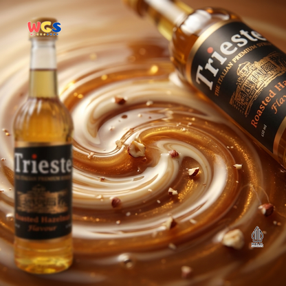 Trieste Roasted Hazelnut Flavour Syrup 650ml - Sirup Premium Rasa Hazelnut Panggang untuk Kopi & Minuman