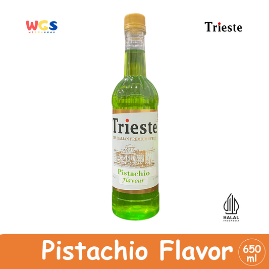 Trieste Syrup Pistachio Premium Flavor 650ml - Halal MUI - Minuman Kekinian - Coffee - Bubble Tea