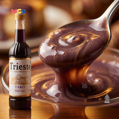 Trieste Syrup Premium Taro Flavor 650ml – Soft &amp; Sweet Taro Flavored Syrup for Drinks &amp; Desserts