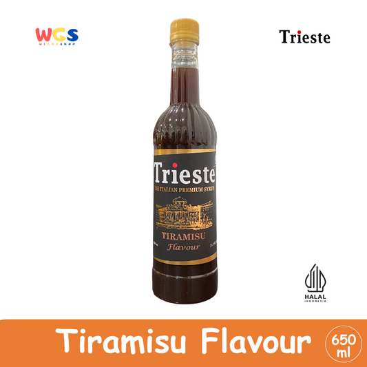 Trieste Syrup Tiramisu Premium 650ml - Halal MUI - Boba, Milk Tea, Bubble Tea - Kopi Kekinian