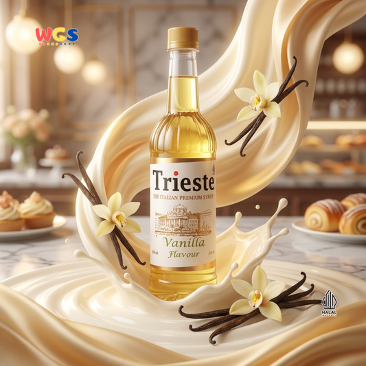 Trieste Vanilla Syrup 650ml - Sirup Vanilla Premium untuk Kopi, Latte, Milkshake & Dessert