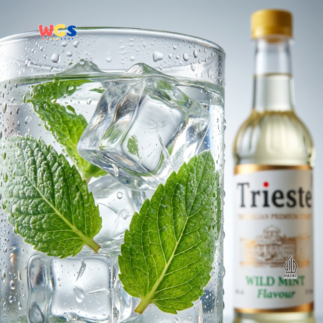 Trieste Wild Mint Flavor Syrup Premium 650ml – Natural Mint Syrup for Drinks &amp; Desserts