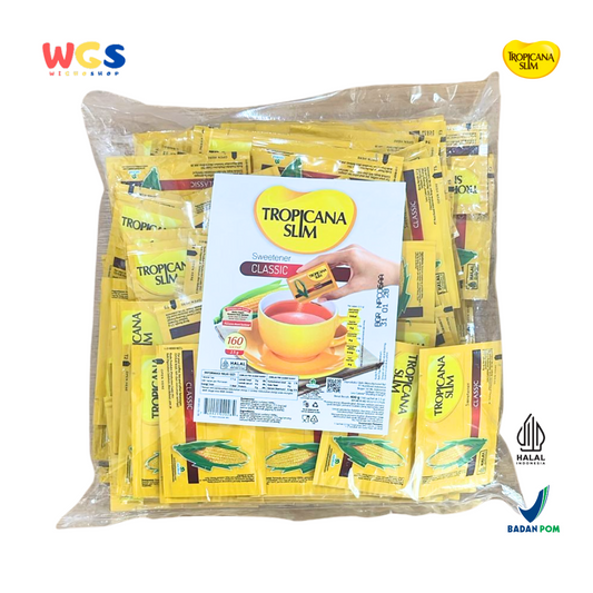 Tropicana Slim Sweetener Classic 160 Sachet – Pemanis Rendah Kalori Bebas Gula