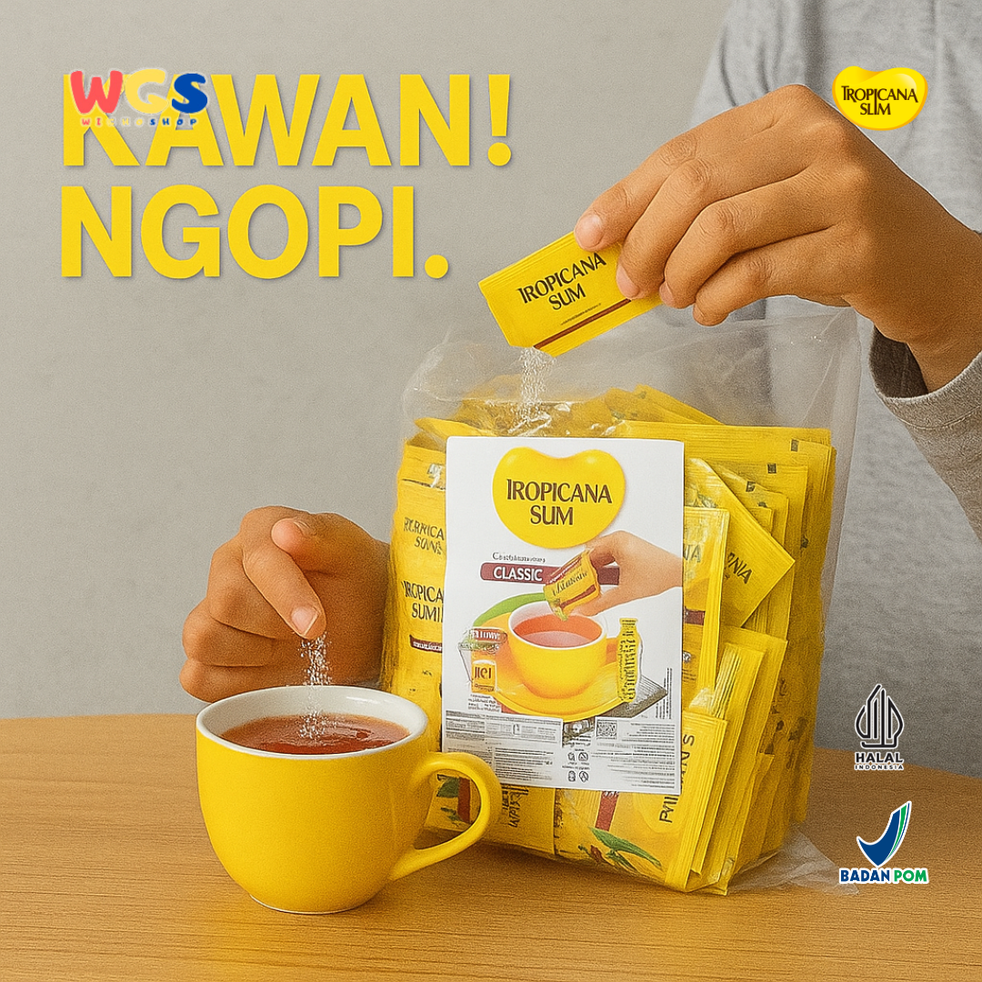 Tropicana Slim Sweetener Classic 160 Sachets – Sugar-Free, Low-Calorie Sweetener