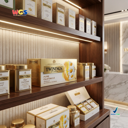 Twinings Pure Camomile Tea 25 Tea Bags 25g - Teh Chamomile Celup Premium Herbal Tea