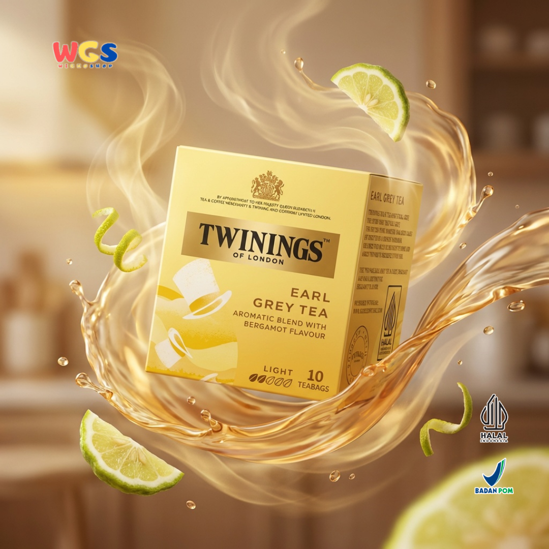 Twinings of London Earl Grey Tea Bag 20g (10 x 2g) - Enjoy the Aromatic Sensation of Bergamot Black Tea