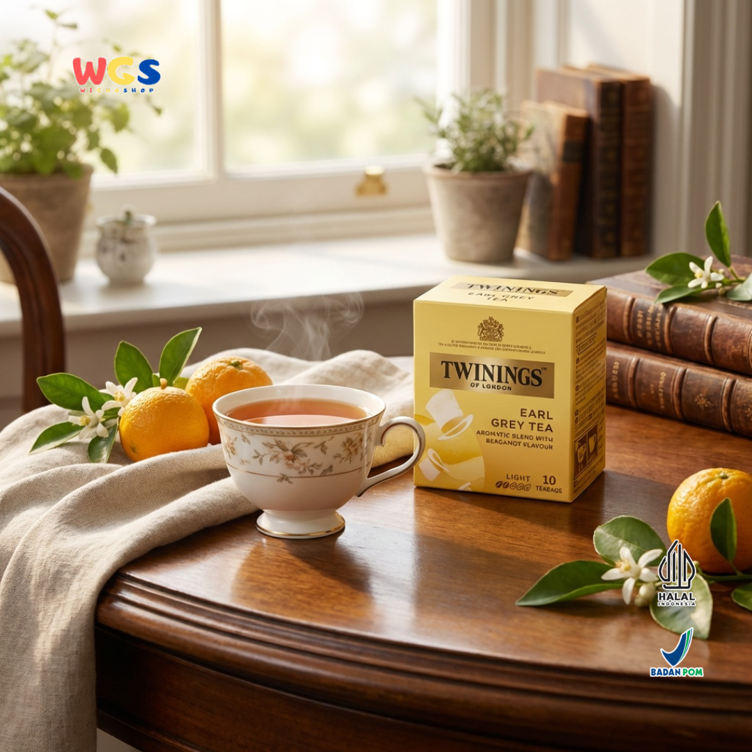 Twinings of London Earl Grey Tea Bag 20g (10 x 2g) - Enjoy the Aromatic Sensation of Bergamot Black Tea