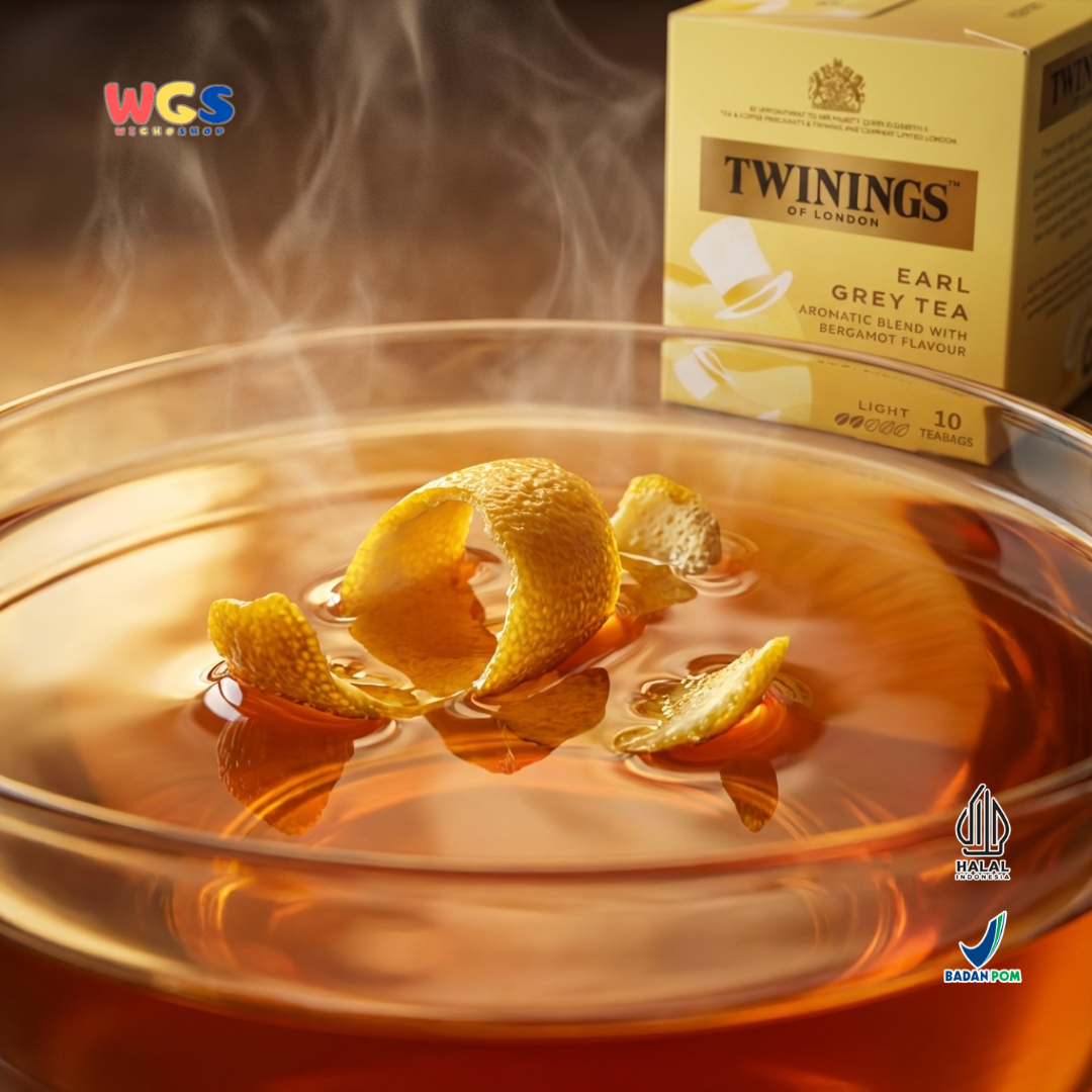 Twinings of London Earl Grey Tea Bag 20g (10 x 2g) - Enjoy the Aromatic Sensation of Bergamot Black Tea