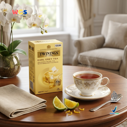 Twinings of London Earl Grey Tea 50g (25 Tea Bags x 2g) - Teh Hitam Bergamot Premium