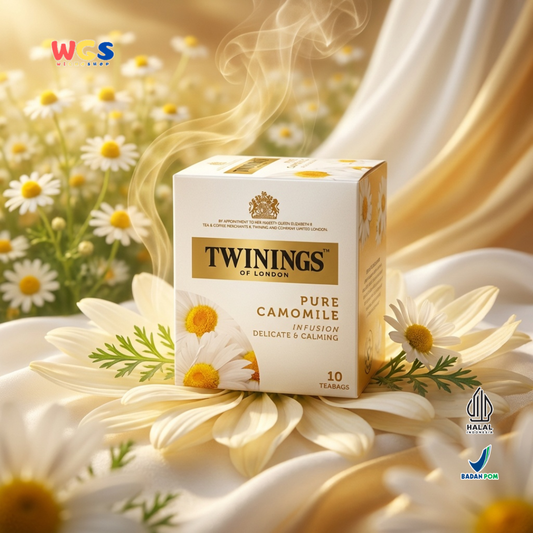 Twinings of London Pure Camomile Tea Bag 10g (10 x 1g) - A Soothing Drink for Relaxation and Wellness